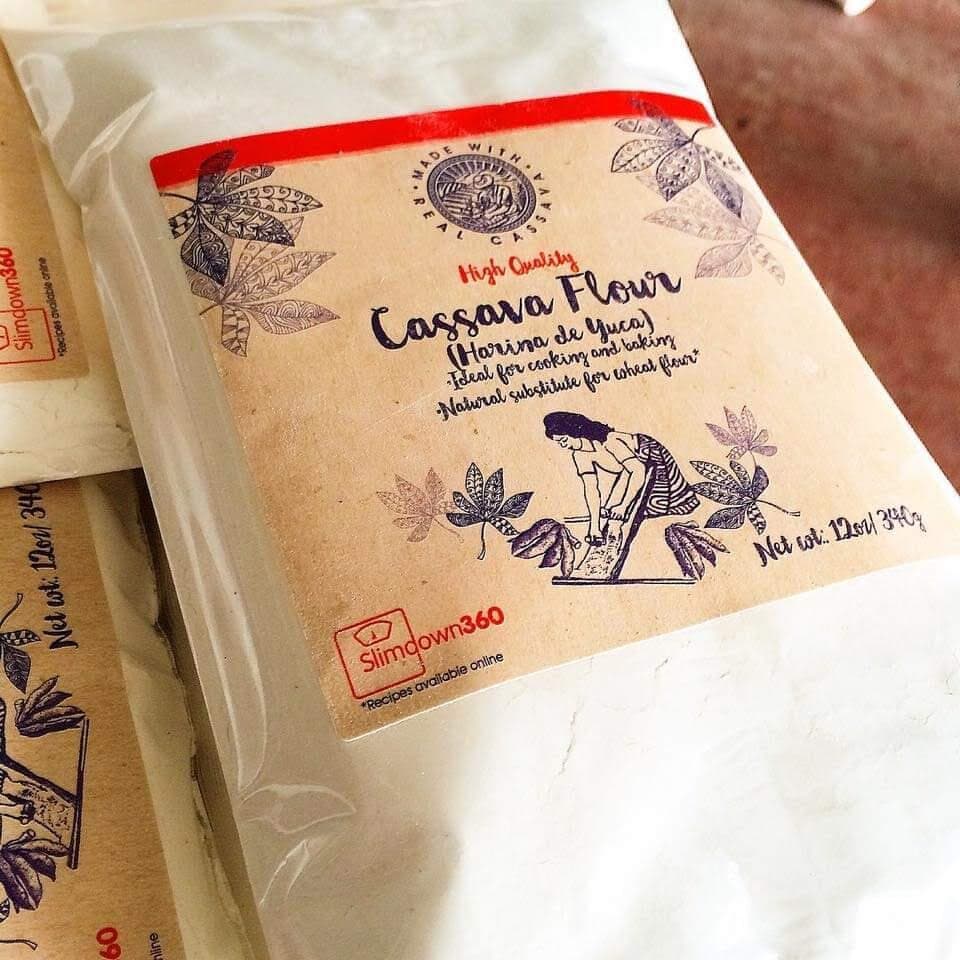 Cassava flour packaging photographed for Caribbean sourcing conversations