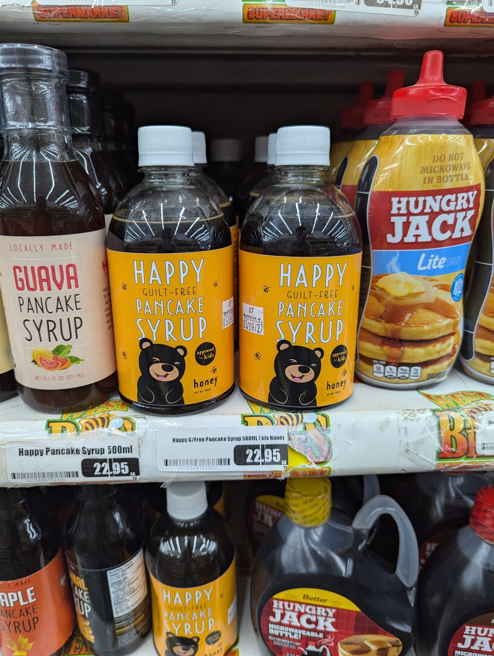 Packaged Caribbean products merchandised on shelf